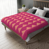 Personalized Triangle Velveteen Minky Blanket